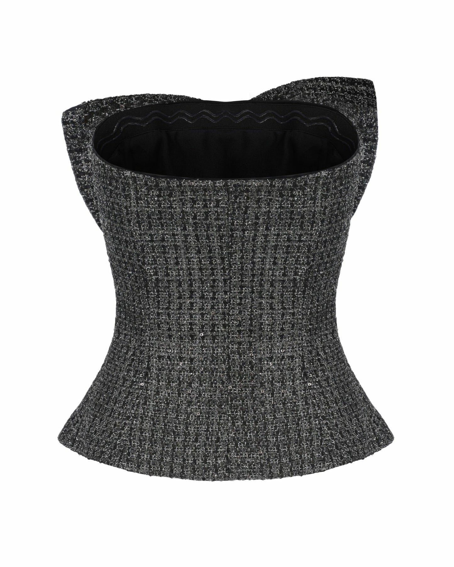 Nana Jacqueline Renée Strapless Bow Top: Black Top for Cocktail Party Black