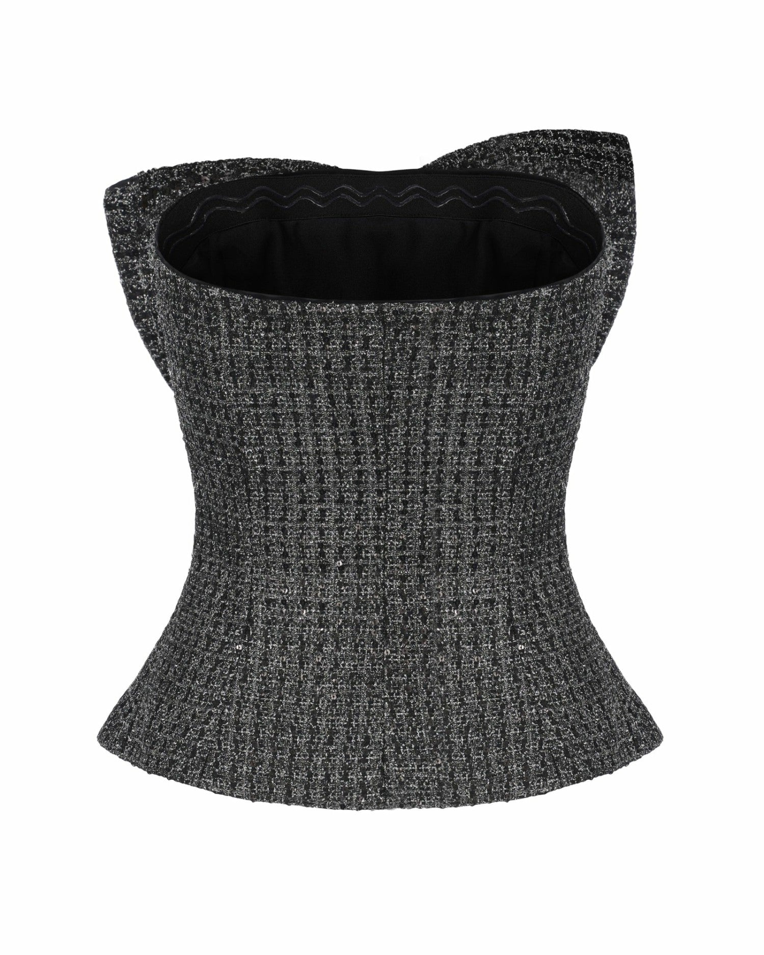 Nana Jacqueline Renée Strapless Bow Top: Black Top for Cocktail Party Black