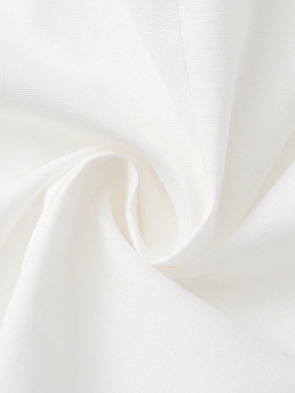 Nana Jacqueline Chantal Bell-Sleeve White Shirt: White Shirt for Office Days White