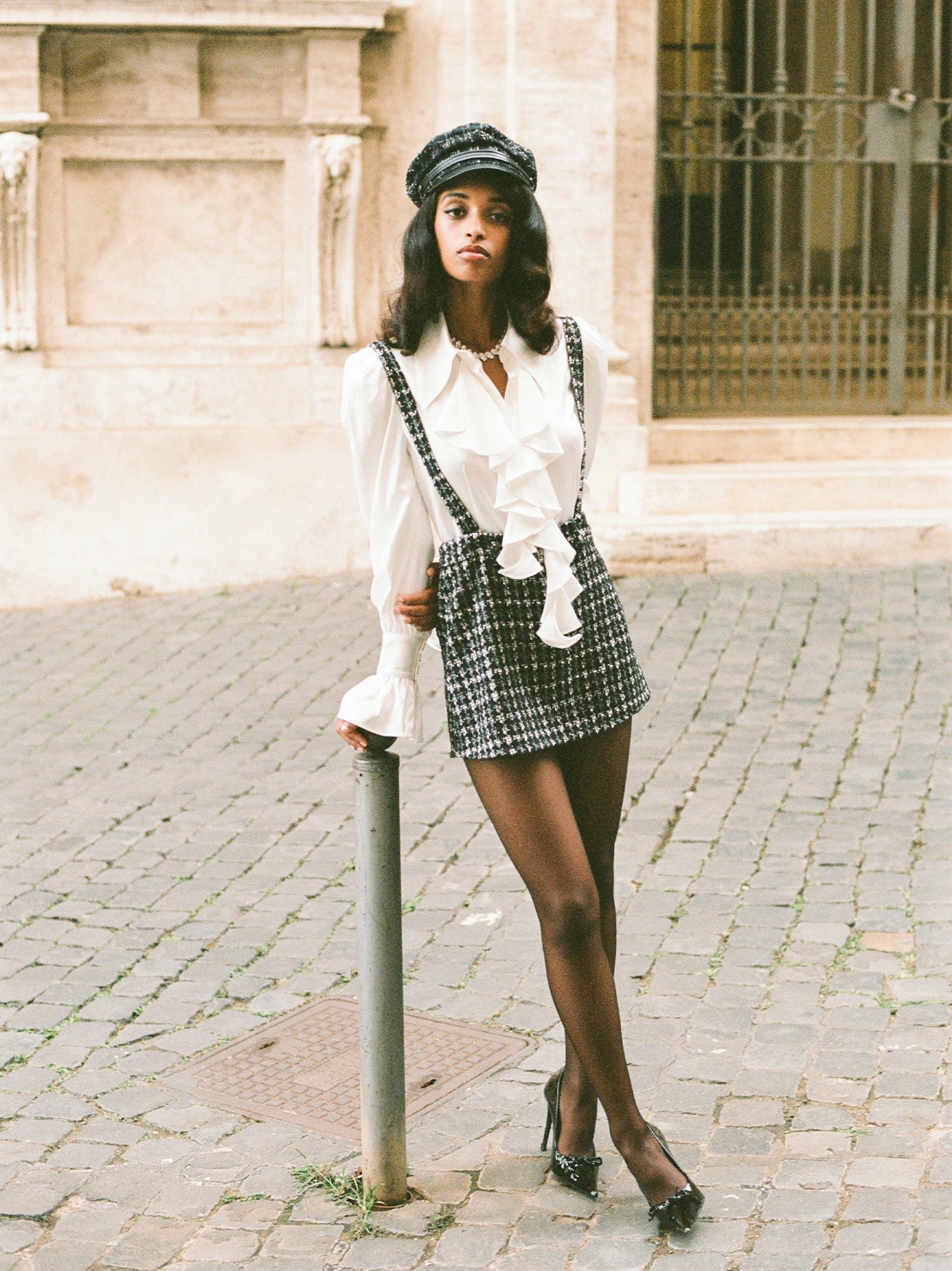 Nana Jacqueline Elsa Top: White Top for Brunch White