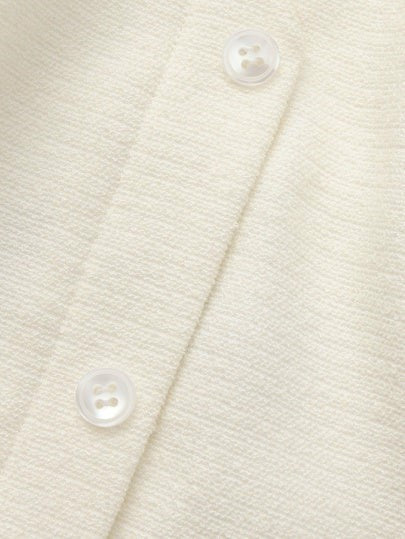 Nana Jacqueline Amara Tailored Halter White Vest: White Vest for Bridal Shower White