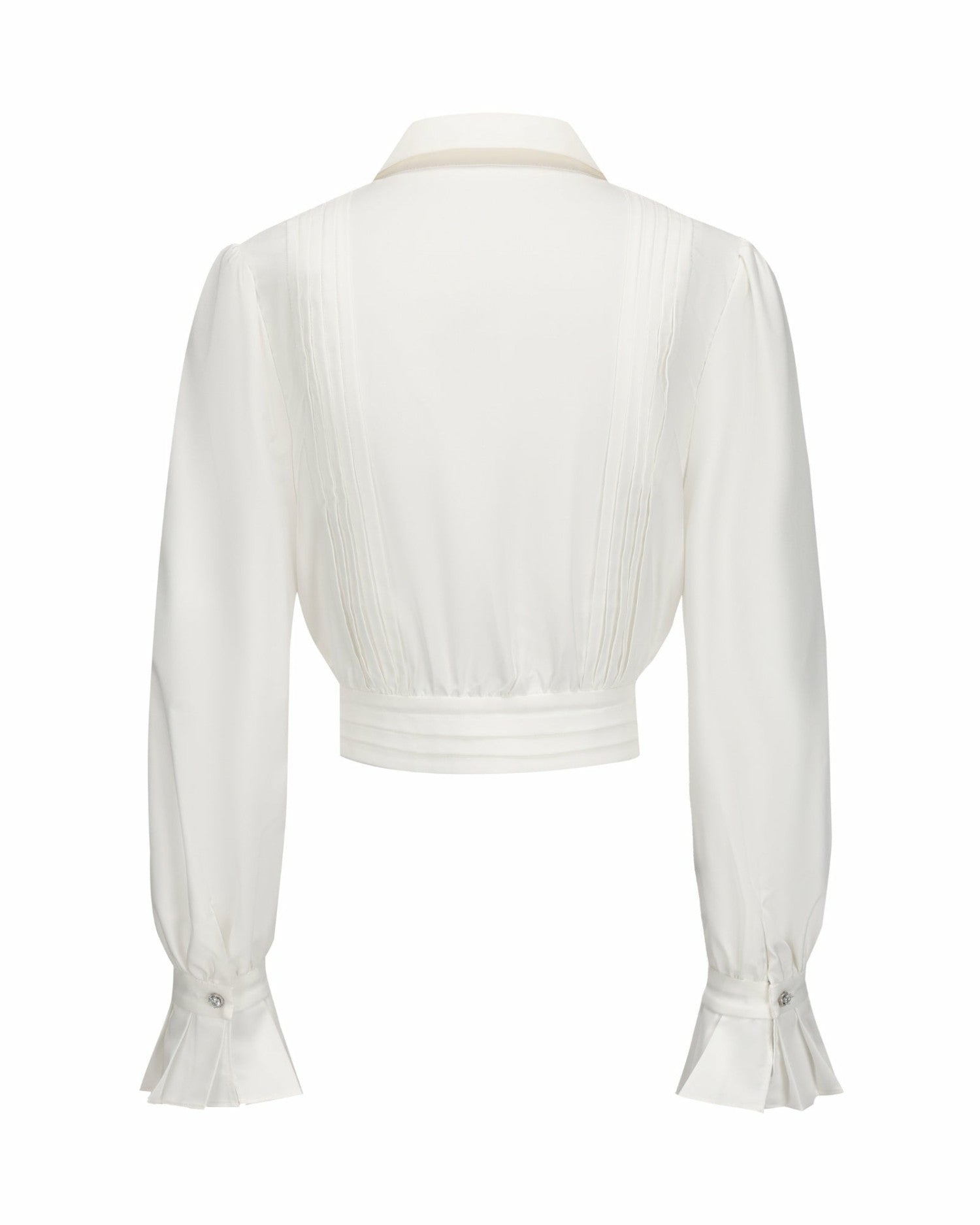 Nana Jacqueline Francesca Cropped Top: White Top for Brunch White