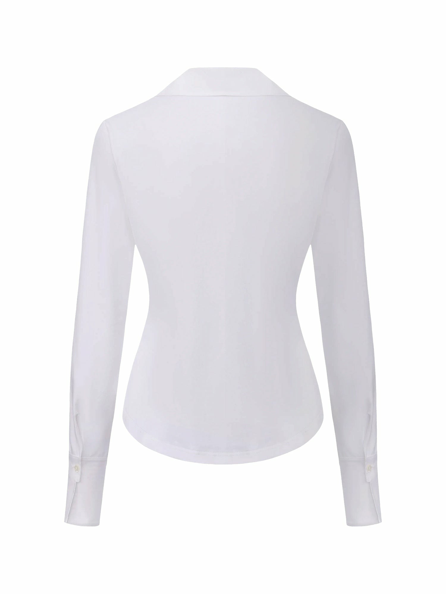 Nana Jacqueline White Tailored Long Sleeve Button-Down Shirt White