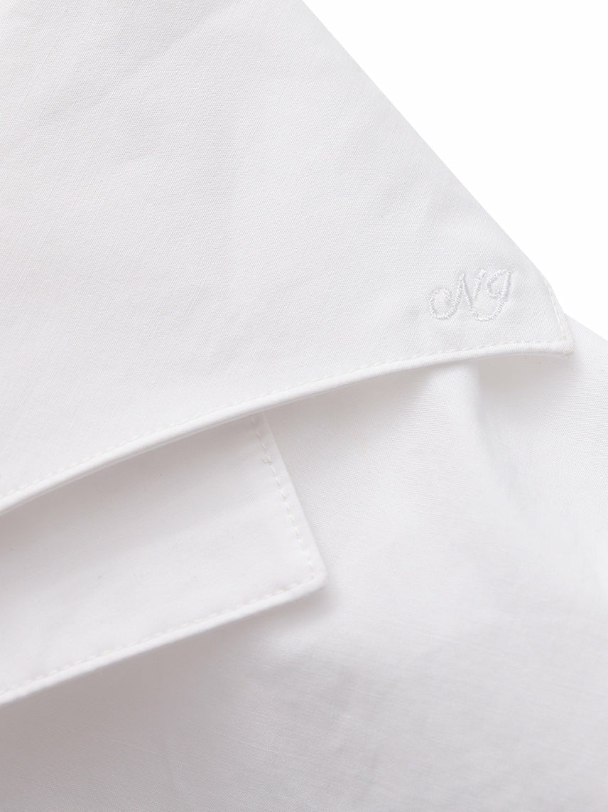 Nana Jacqueline White Tailored Long Sleeve Button-Down Shirt White