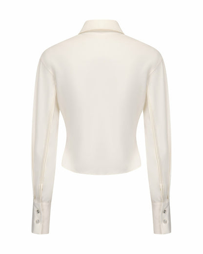Nana Jacqueline Bridget Top: White Top for Workwear White