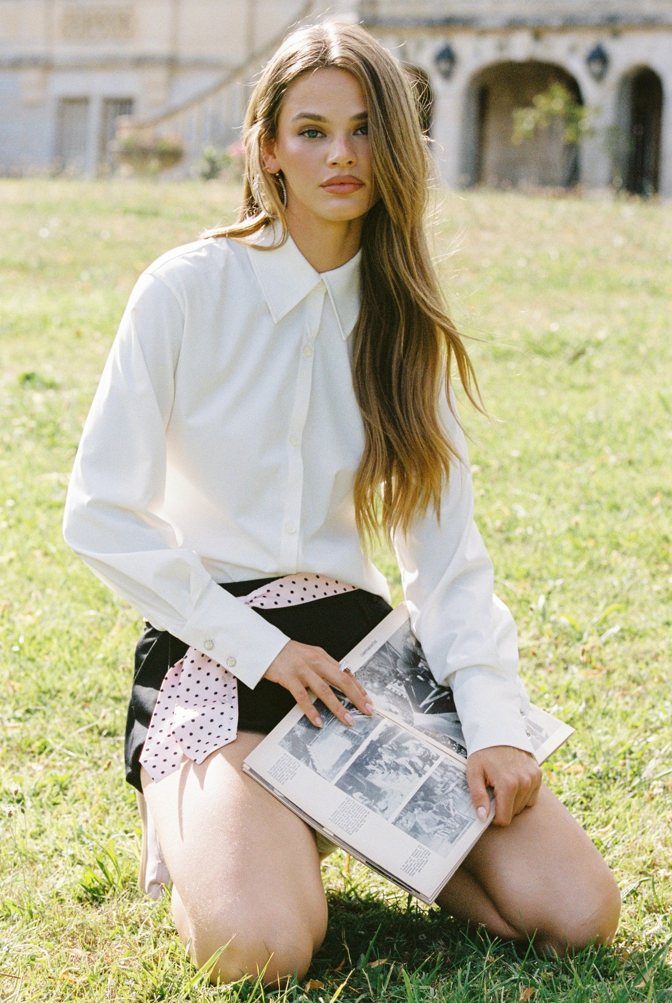 Nana Jacqueline Bridget Top: White Top for Workwear White