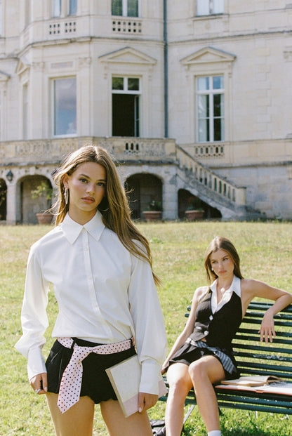 Nana Jacqueline Bridget Top: White Top for Workwear White