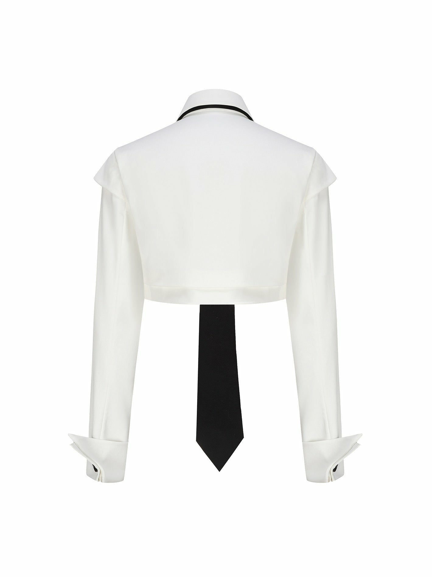 Nana Jacqueline Portia Top + Tie: White Top for Date Night White