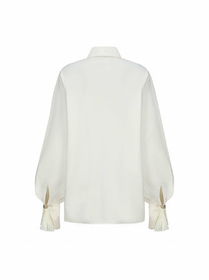 Nana Jacqueline Remi Top: White Top for Brunch White