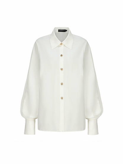 Nana Jacqueline Remi Top: White Top for Brunch White