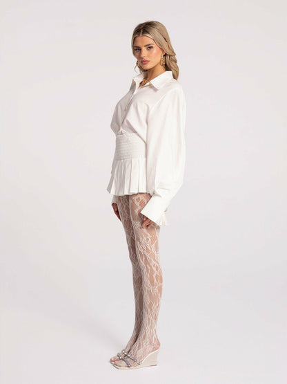 Nana Jacqueline Remi Skirt: White Skirt for Bridal Shower White