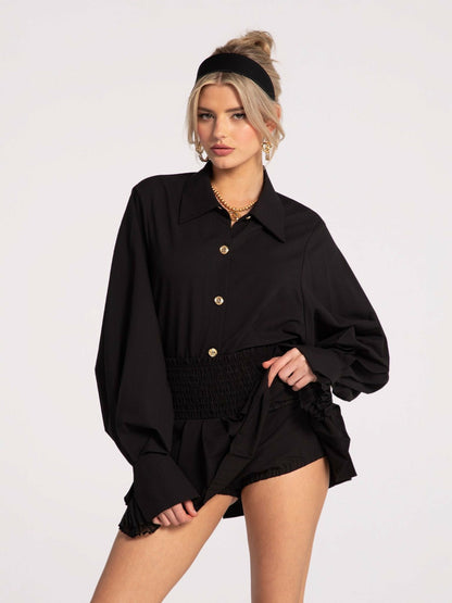Nana Jacqueline Remi Skirt: Black Mini Skirt for Girls' Night Out Black