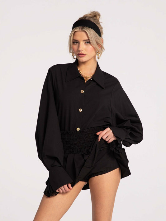 Nana Jacqueline Remi Skirt: Black Mini Skirt for Girls' Night Out Black