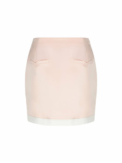 Nana Jacqueline Suzette Skirt: Pink Mini Skirt for Date Night Pink