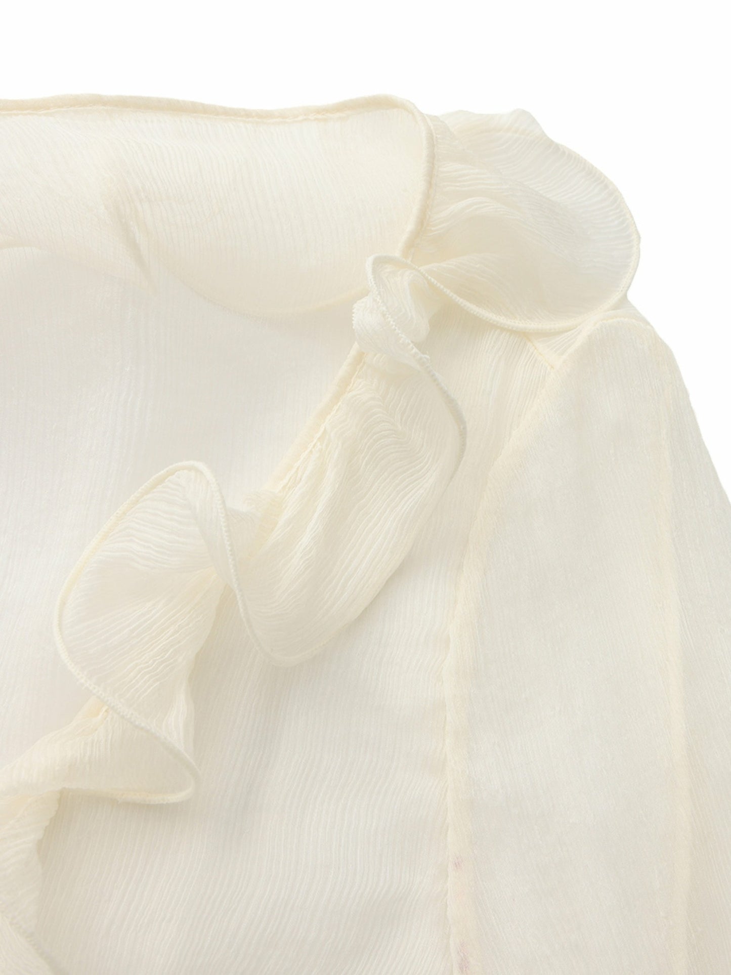Nana Jacqueline Monroe Ruffle Tie Champagne Blouse Champagne