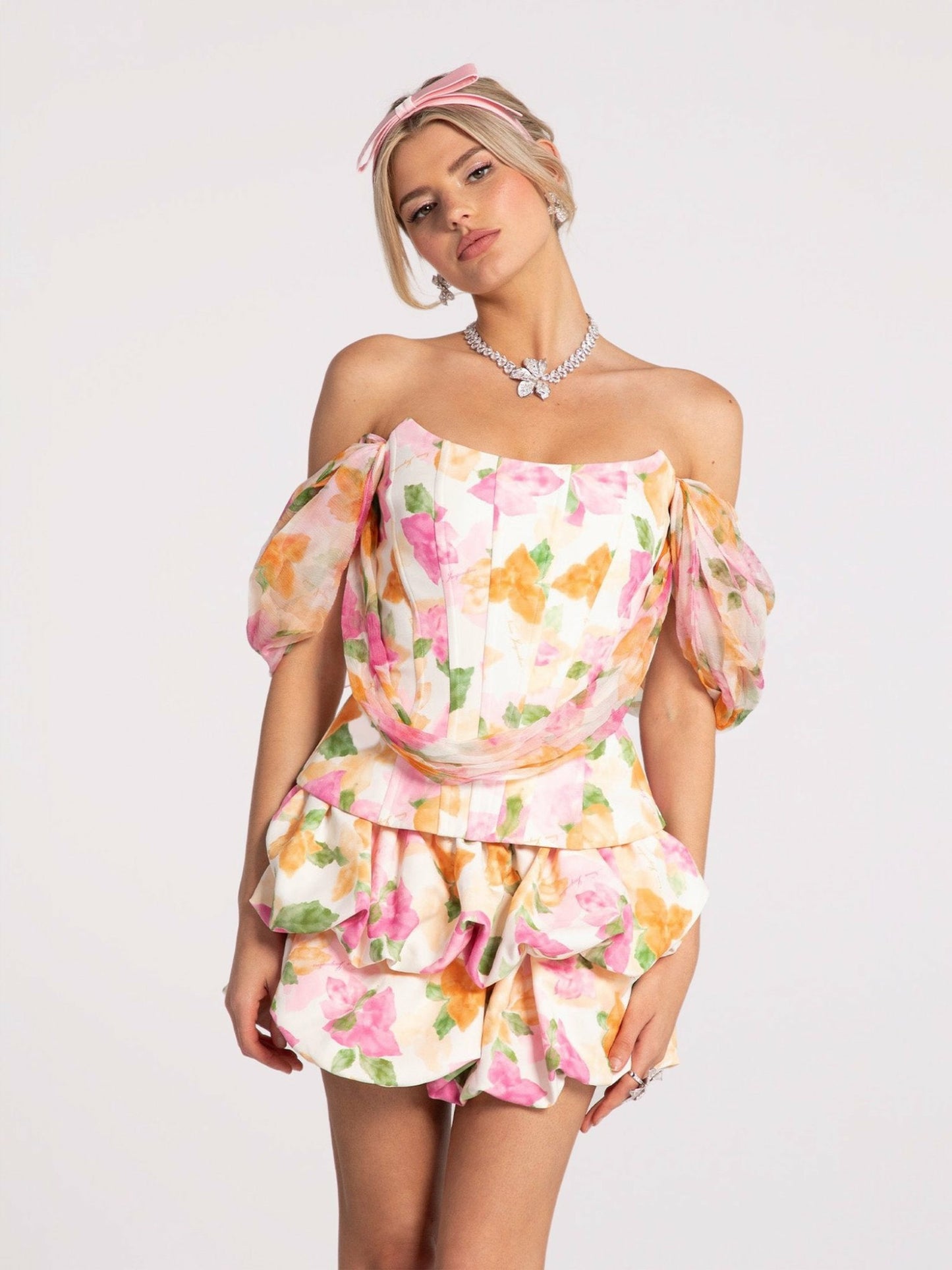 Nana Jacqueline Brielle Top: Floral Top for Garden Party Floral