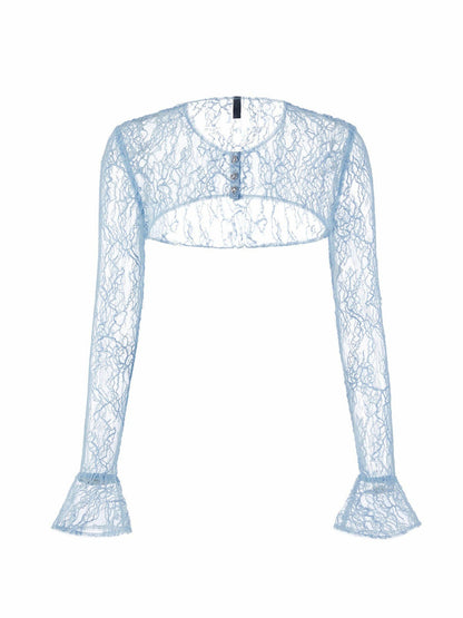 Nana Jacqueline Jilly Cover: Blue Cardigan for Date Night Blue