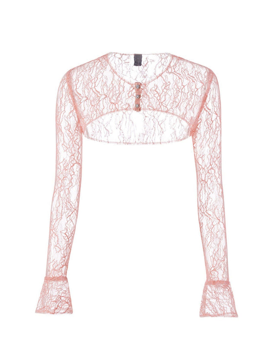 Nana Jacqueline Jilly Cover: Blush Pink Cardigan for Date Night Blush Pink