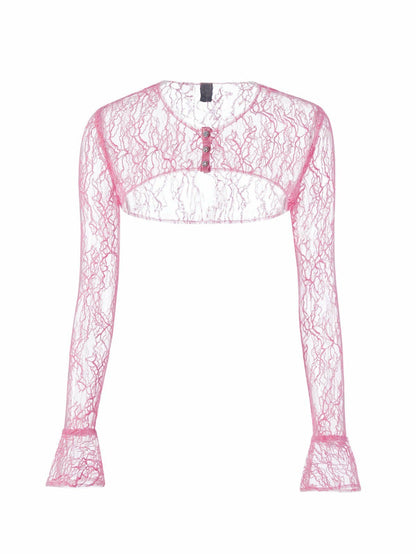 Nana Jacqueline Jilly Cover: Pink Cardigan for Date Night Pink