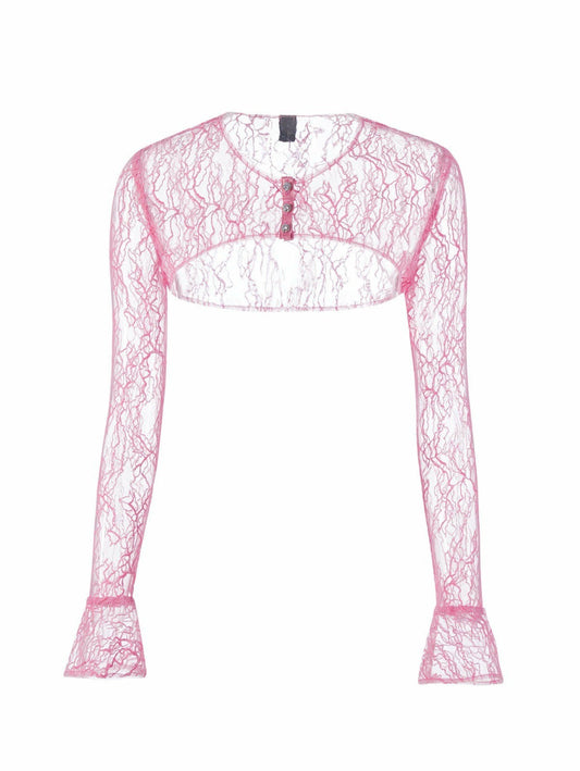Nana Jacqueline Jilly Cover: Pink Cardigan for Date Night Pink