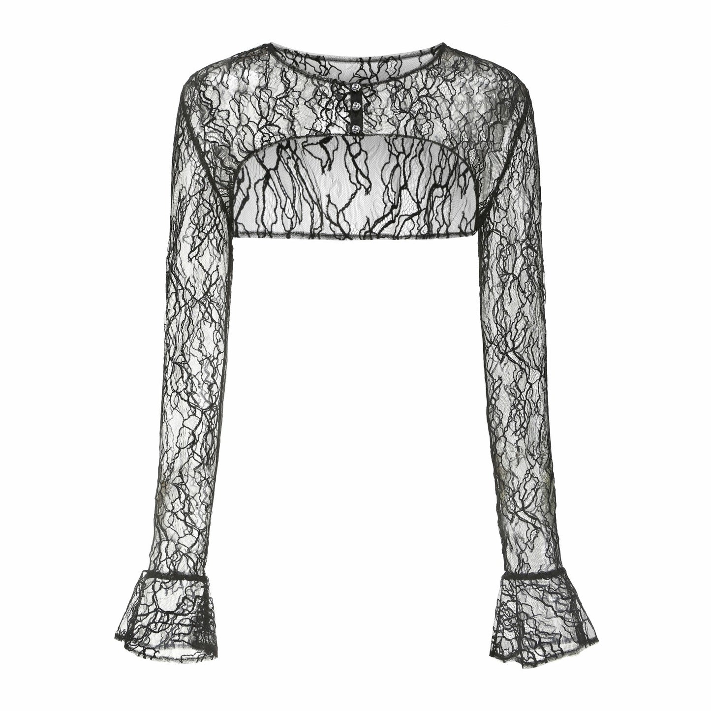 Nana Jacqueline Jilly Cover: Black Lace Cover-Up for Date Night Black