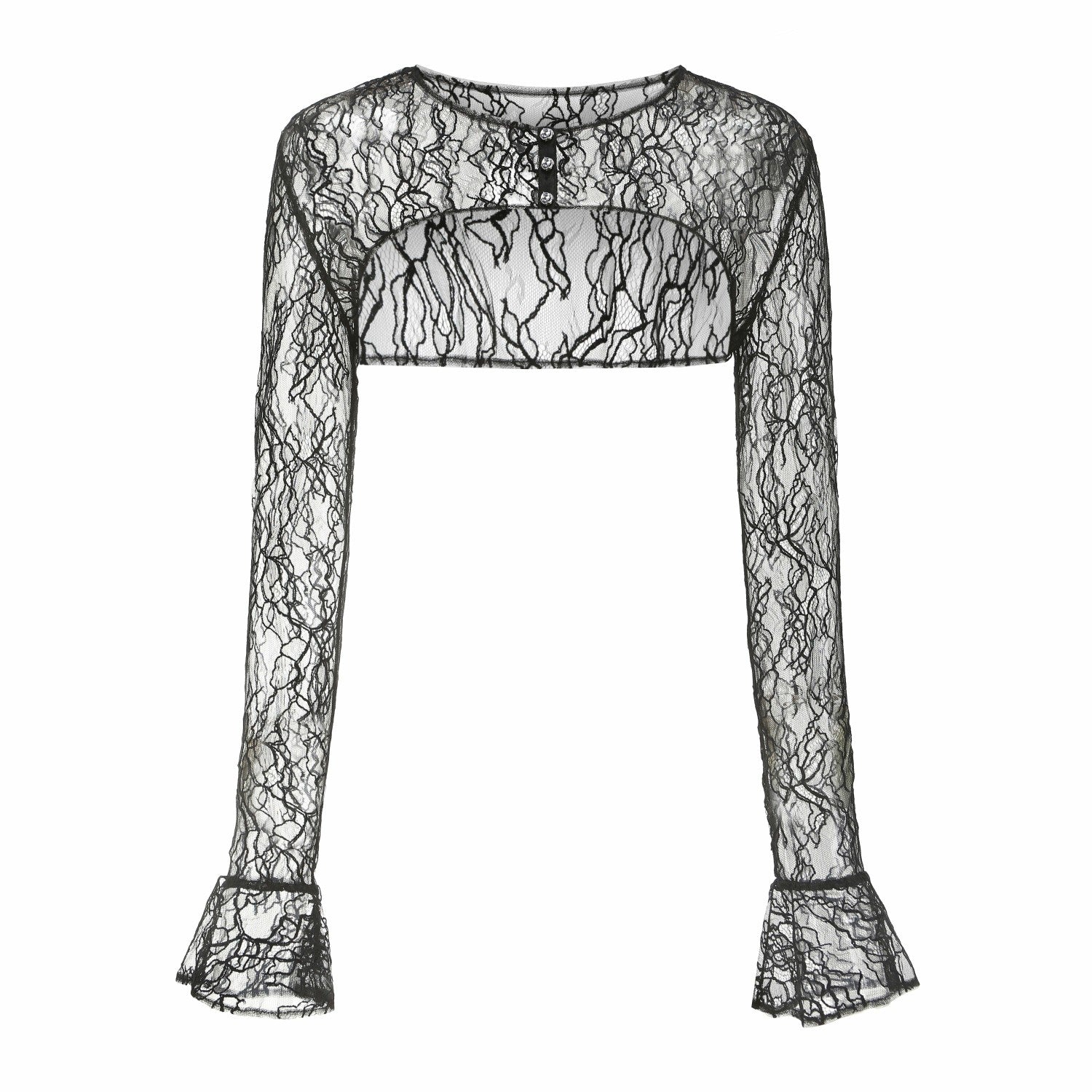 Nana Jacqueline Jilly Cover: Black Lace Cover-Up for Date Night Black