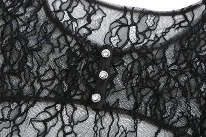 Nana Jacqueline Jilly Cover: Black Lace Cover-Up for Date Night Black