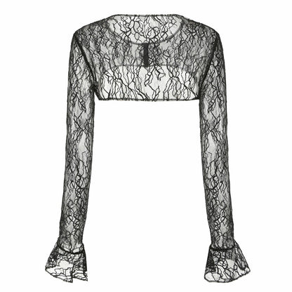 Nana Jacqueline Jilly Cover: Black Lace Cover-Up for Date Night Black