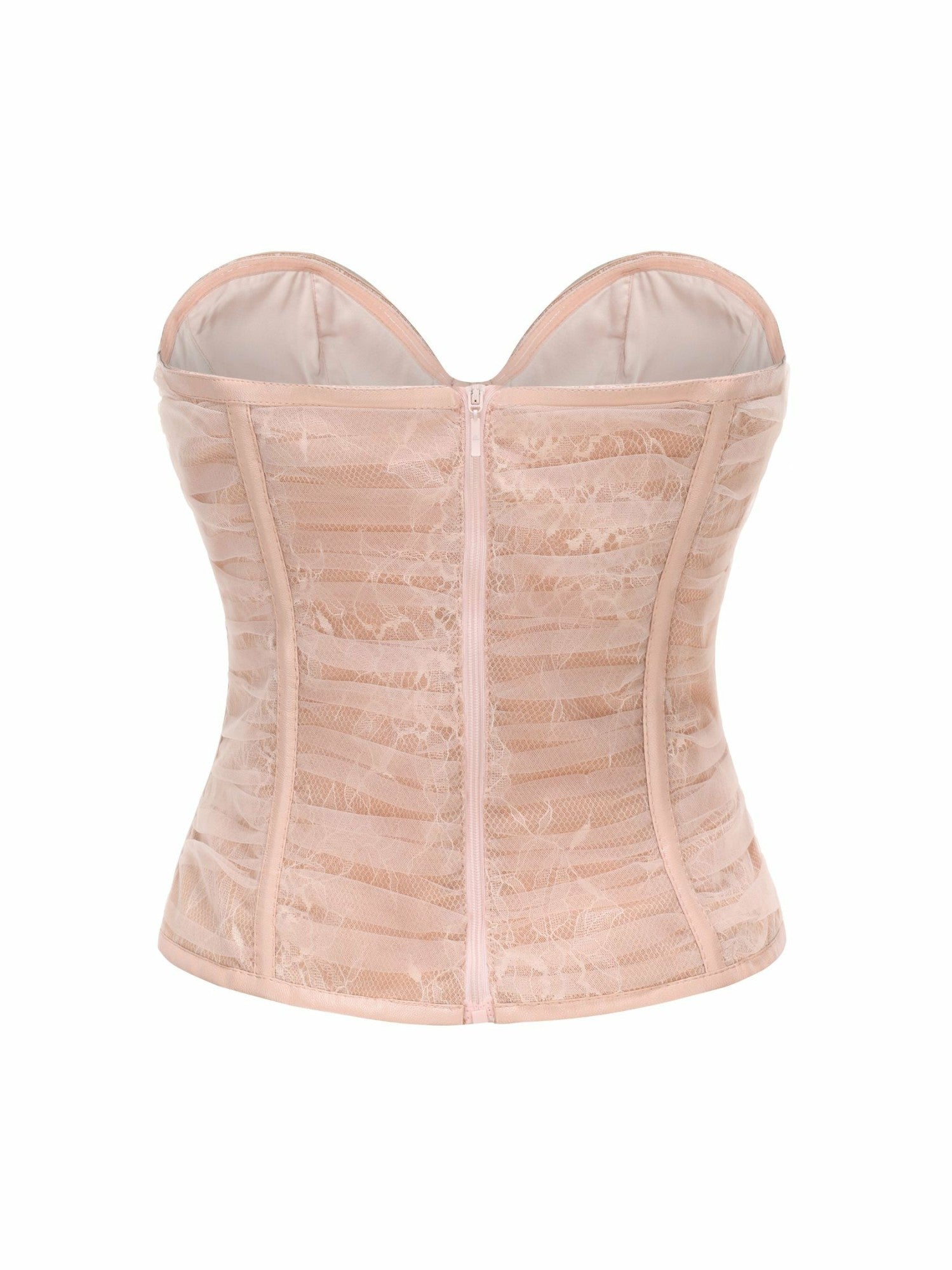 Nana Jacqueline Cara Bustier Top: Pink Bustier Top for Date Night Pink
