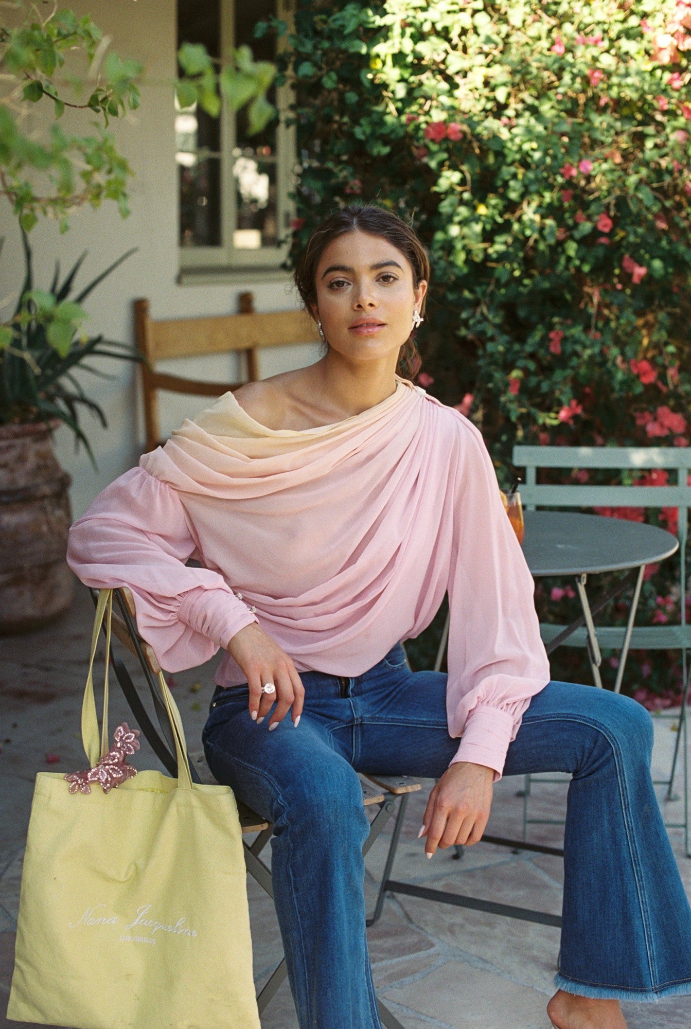 Nana Jacqueline Selene Top: Yellow Top for Date Night Yellow