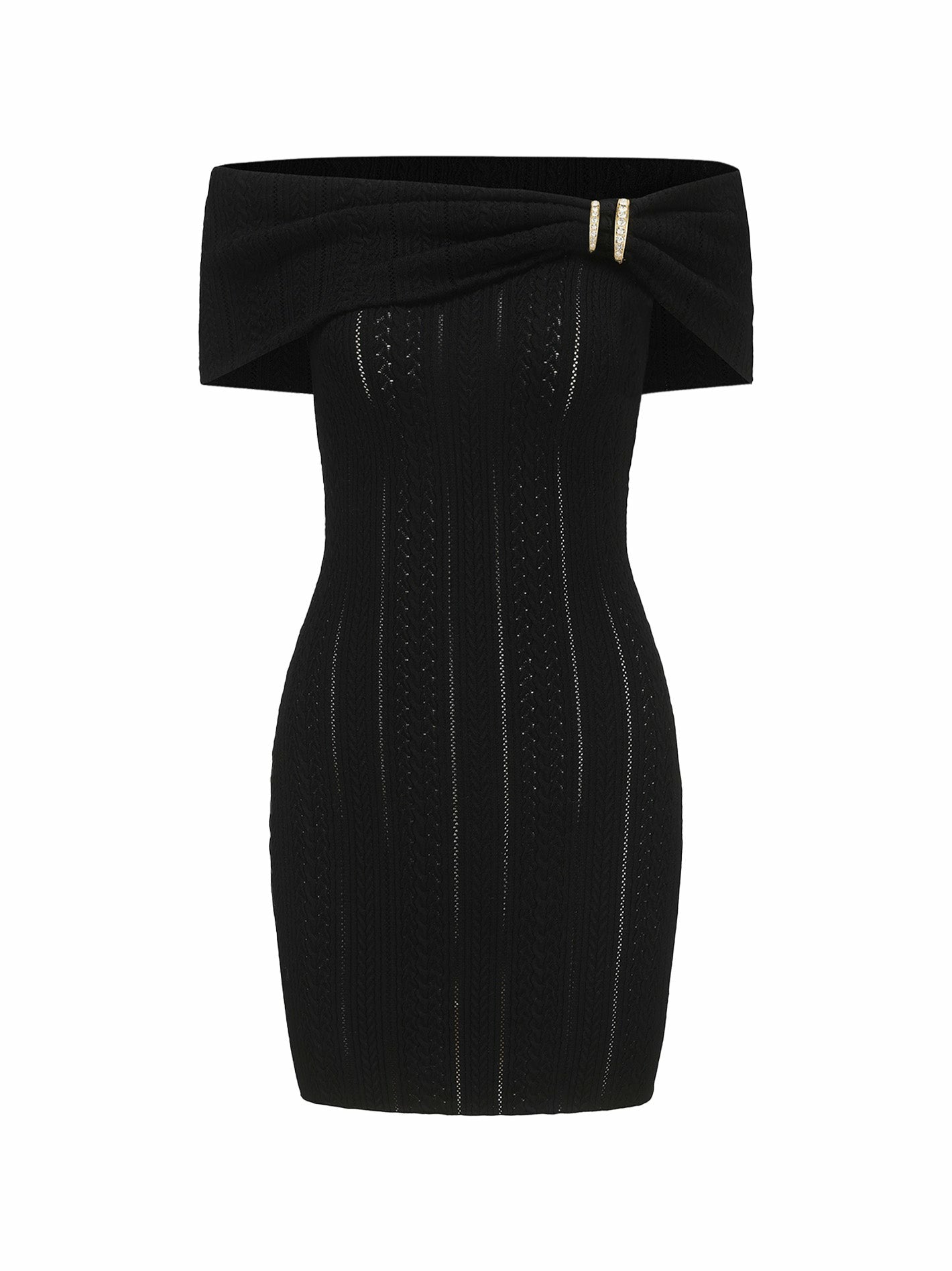 Nana Jacqueline Rylee Dress: Black Mini Dress for Cocktail Party Black