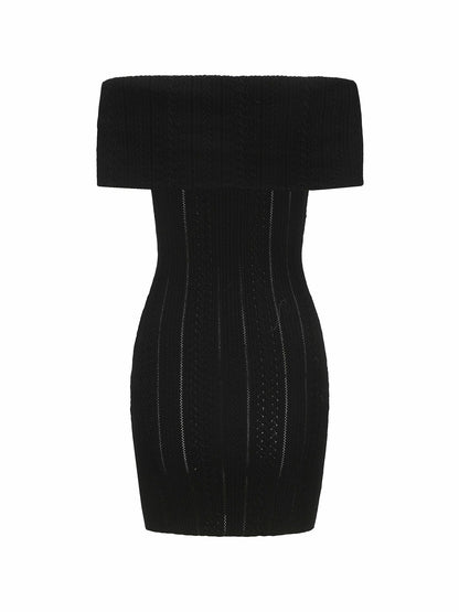 Nana Jacqueline Rylee Dress: Black Mini Dress for Cocktail Party Black