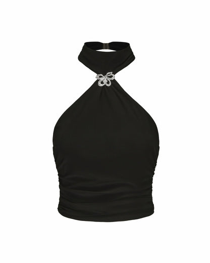Nana Jacqueline Nova Top: Black Top for Date Night Black