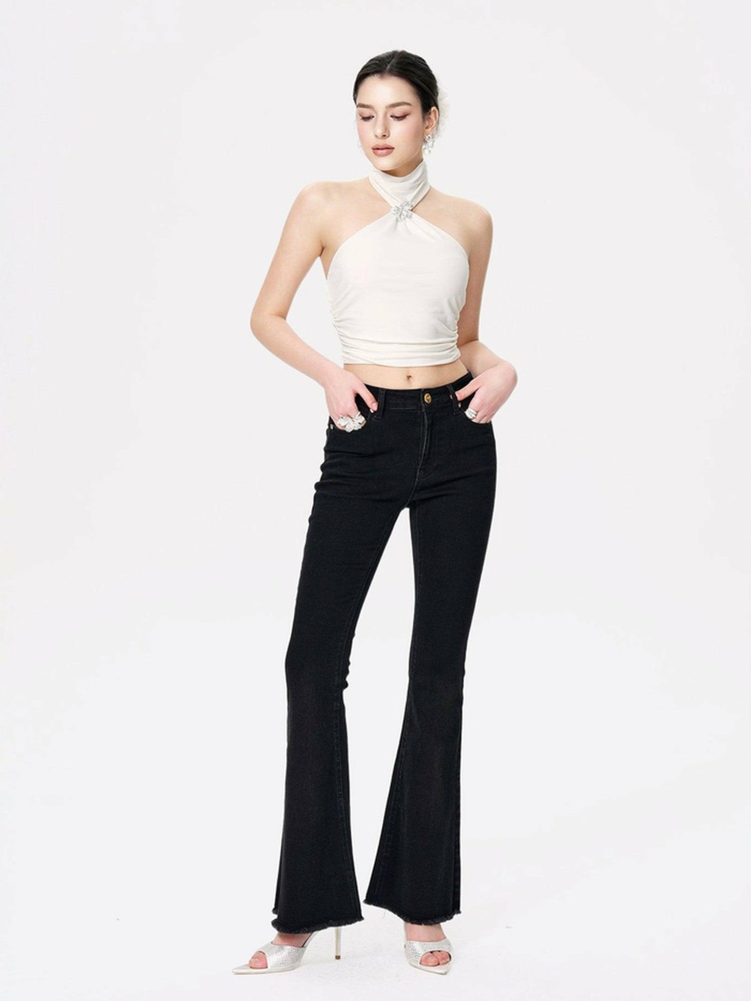 Nana Jacqueline Nova Top: White Top for Date Night White
