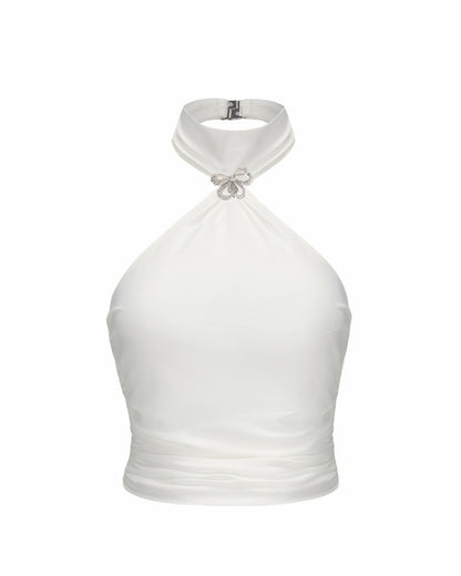 Nana Jacqueline Nova Top: White Top for Date Night White