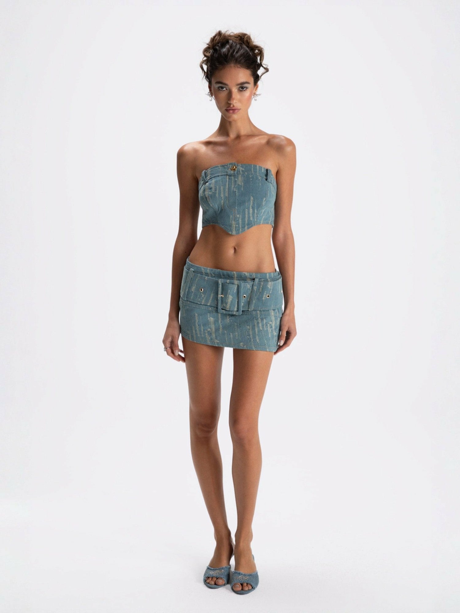 Nana Jacqueline Claire Denim Top: Denim Top for Girls' Night Out Denim