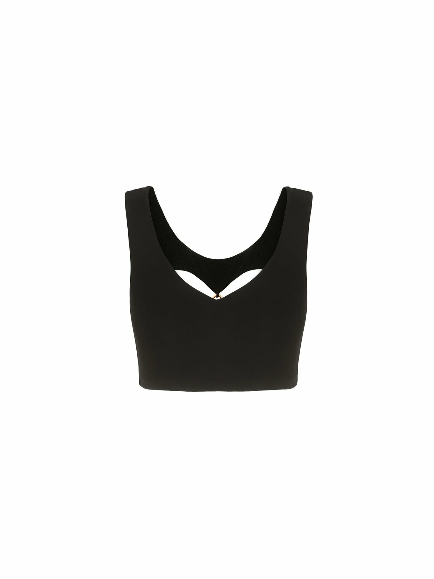 Nana Jacqueline Chiara Crop Top: Black Crop Top for Girls' Night Out Black