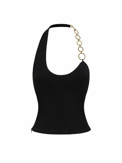 Nana Jacqueline Sonia Top: Black Top for Date Night Black