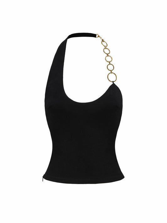 Nana Jacqueline Sonia Top: Black Top for Date Night Black