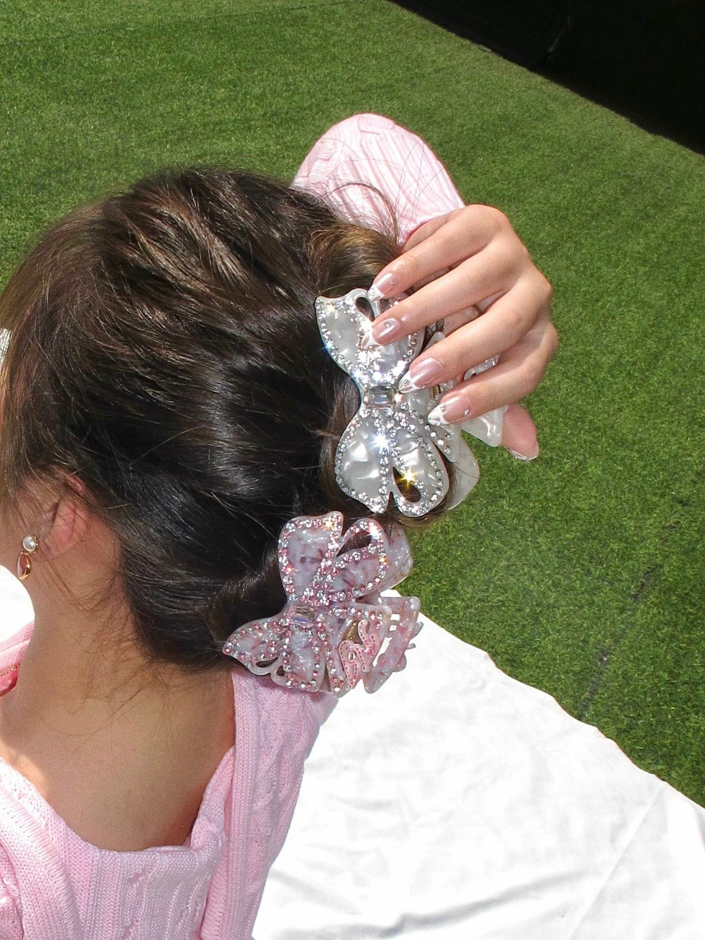Nana Jacqueline Ariella Hair Clip: Purple Hair Clip for Party Purple