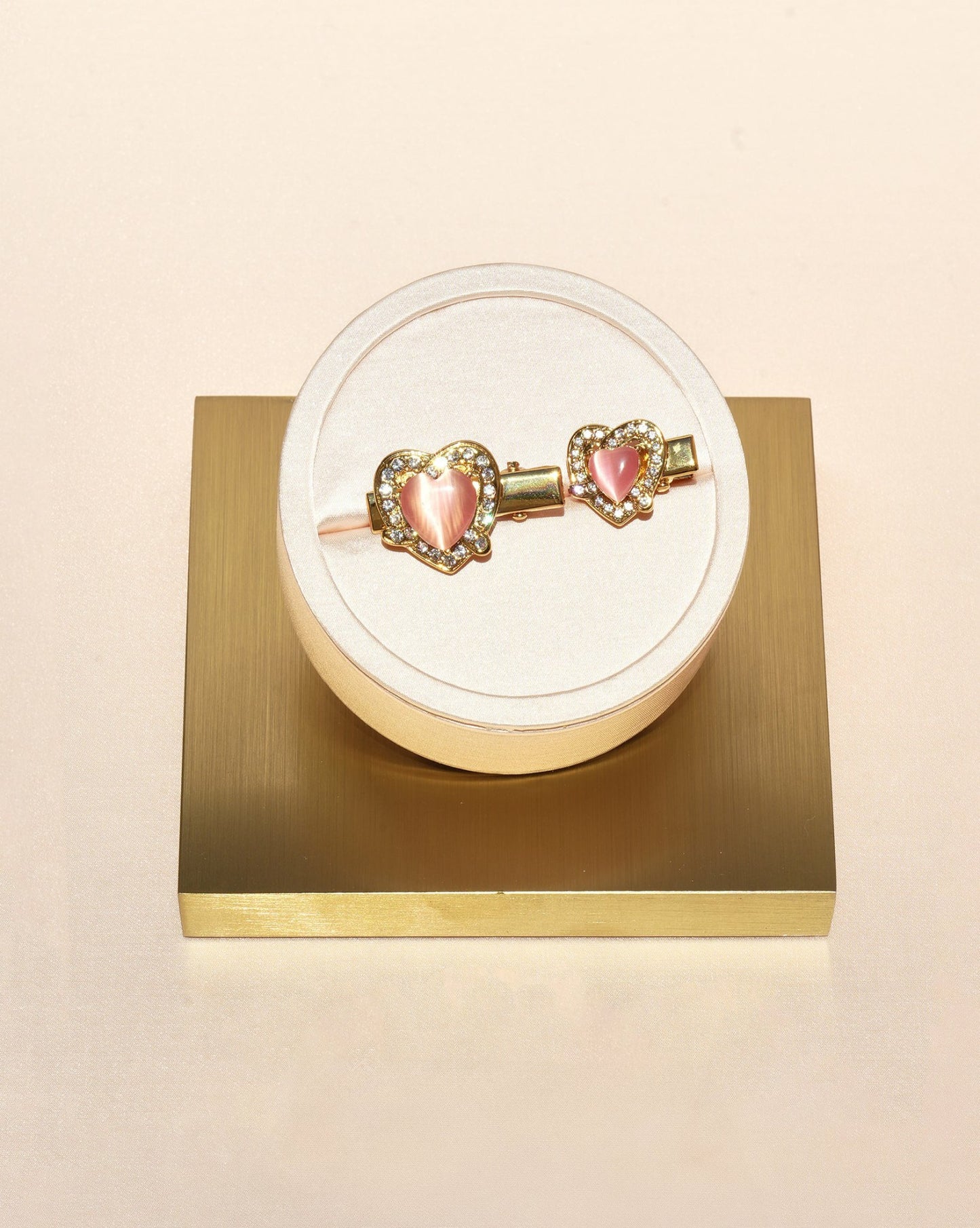Nana Jacqueline Kaia Hair Pins: Gold Hair Pins for Date Night Pink