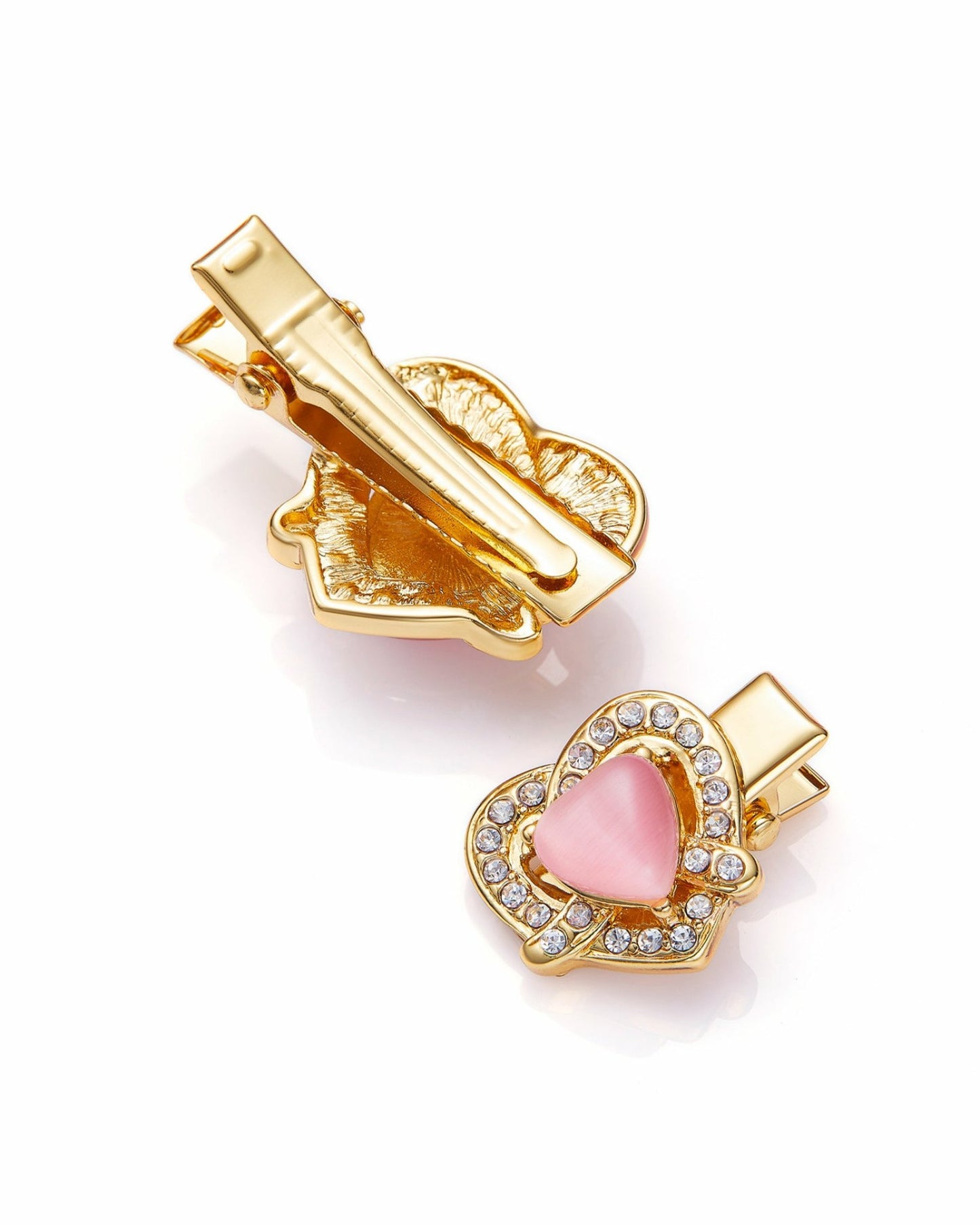 Nana Jacqueline Kaia Hair Pins: Gold Hair Pins for Date Night Pink
