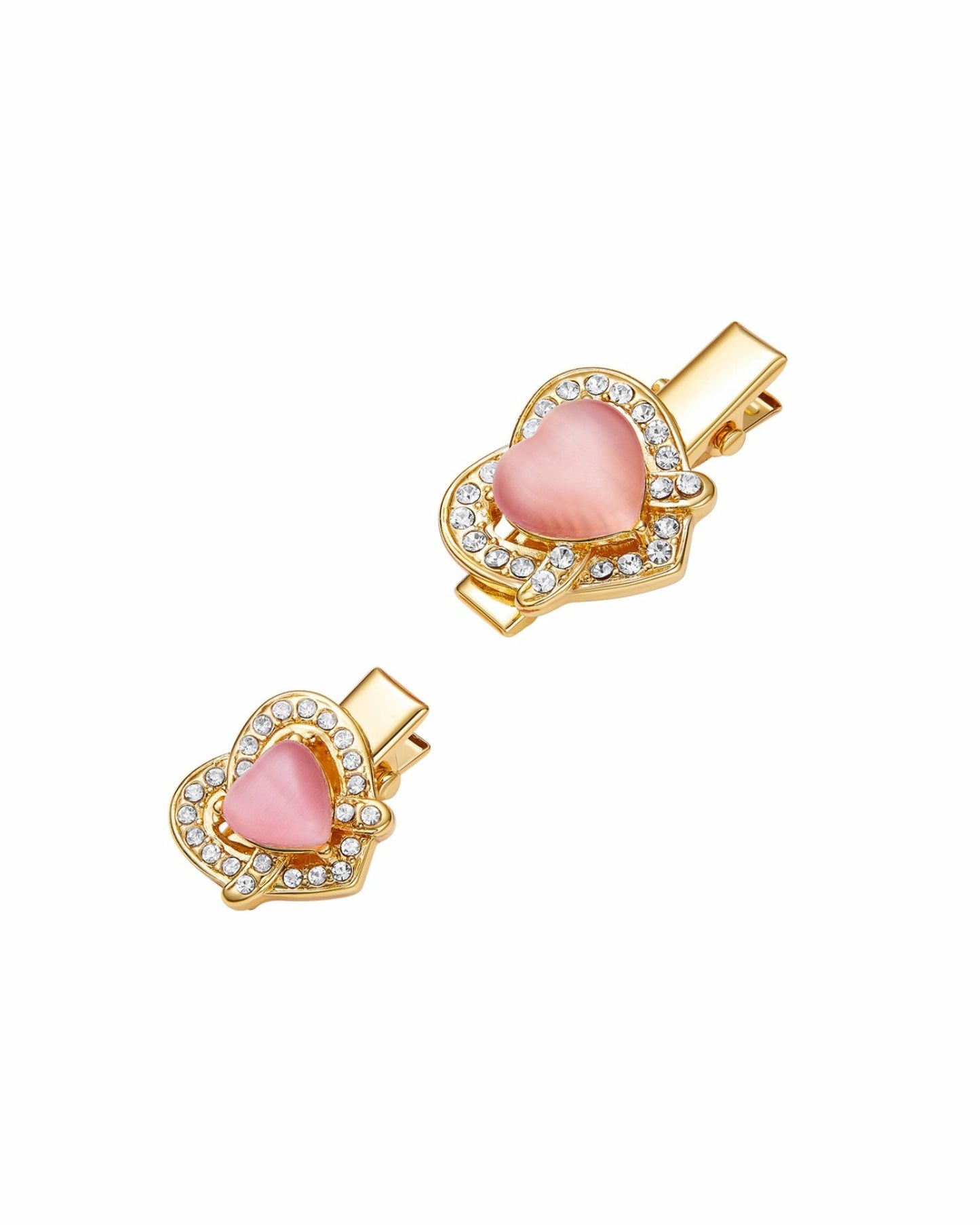 Nana Jacqueline Kaia Hair Pins: Gold Hair Pins for Date Night Pink