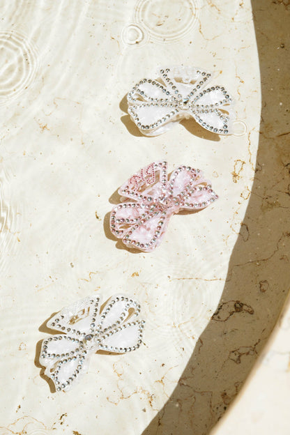 Nana Jacqueline Ariella Hair Clip: White Hair Clip for Bridal Shower White