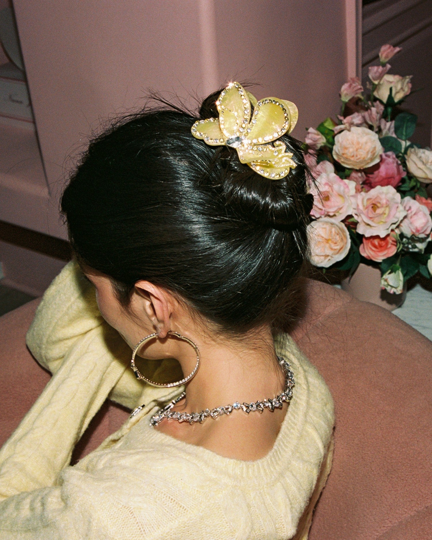 Nana Jacqueline Ariella Hair Clip: Yellow Hair Clip for Garden Party Yellow