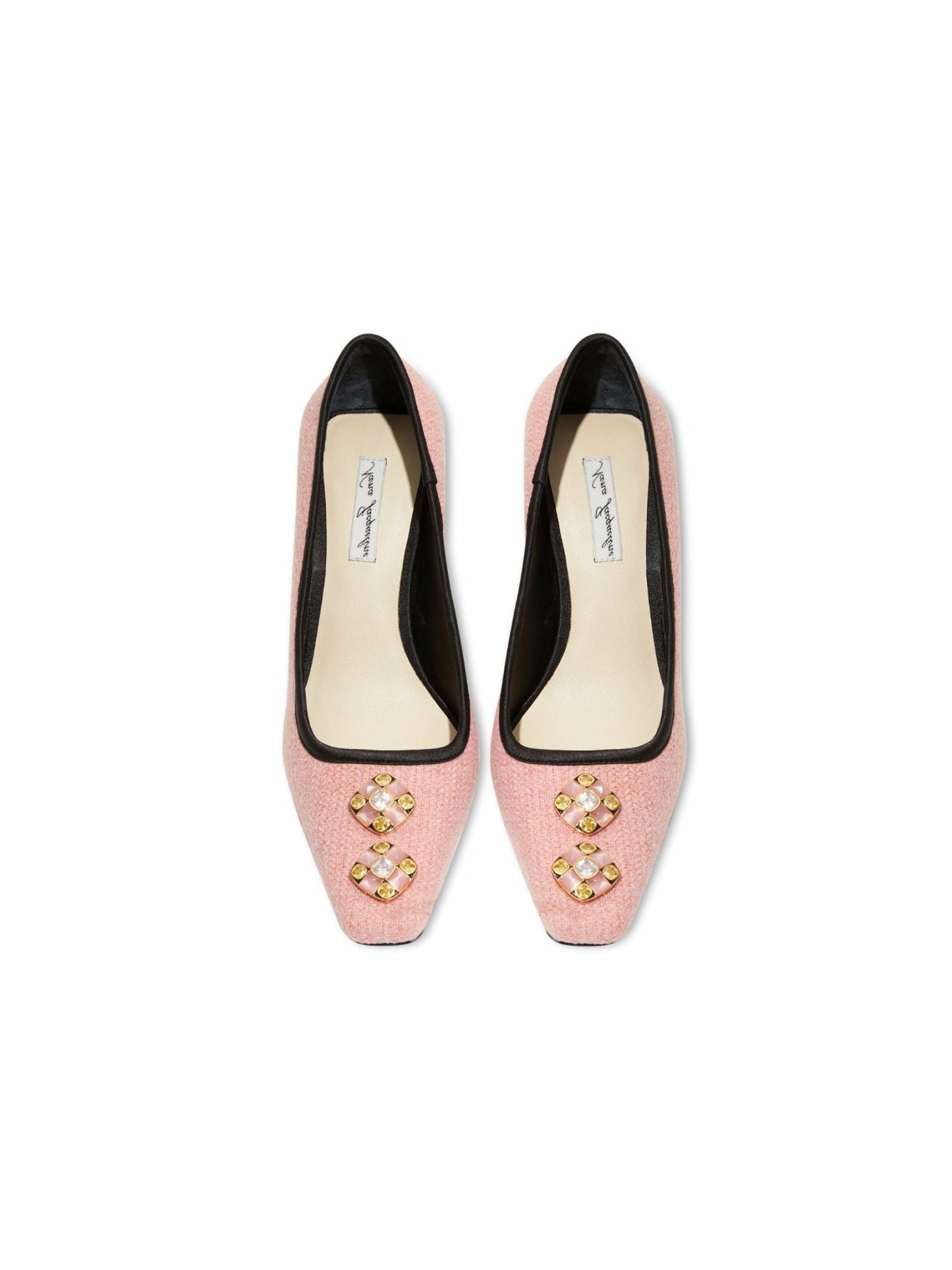 Nana Jacqueline Chloe Diamond Heels: Pink Heels for Party Pink