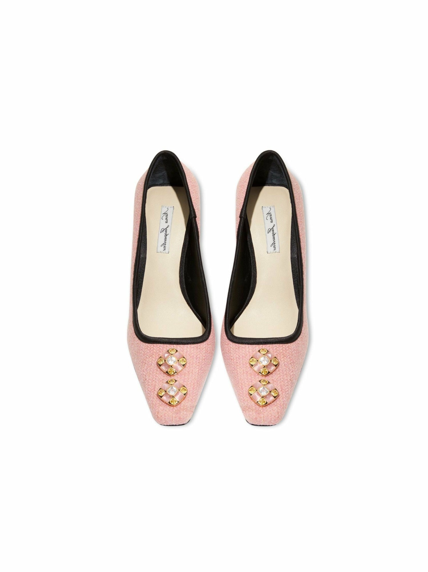 Nana Jacqueline Chloe Diamond Heels: Pink Heels for Party Pink
