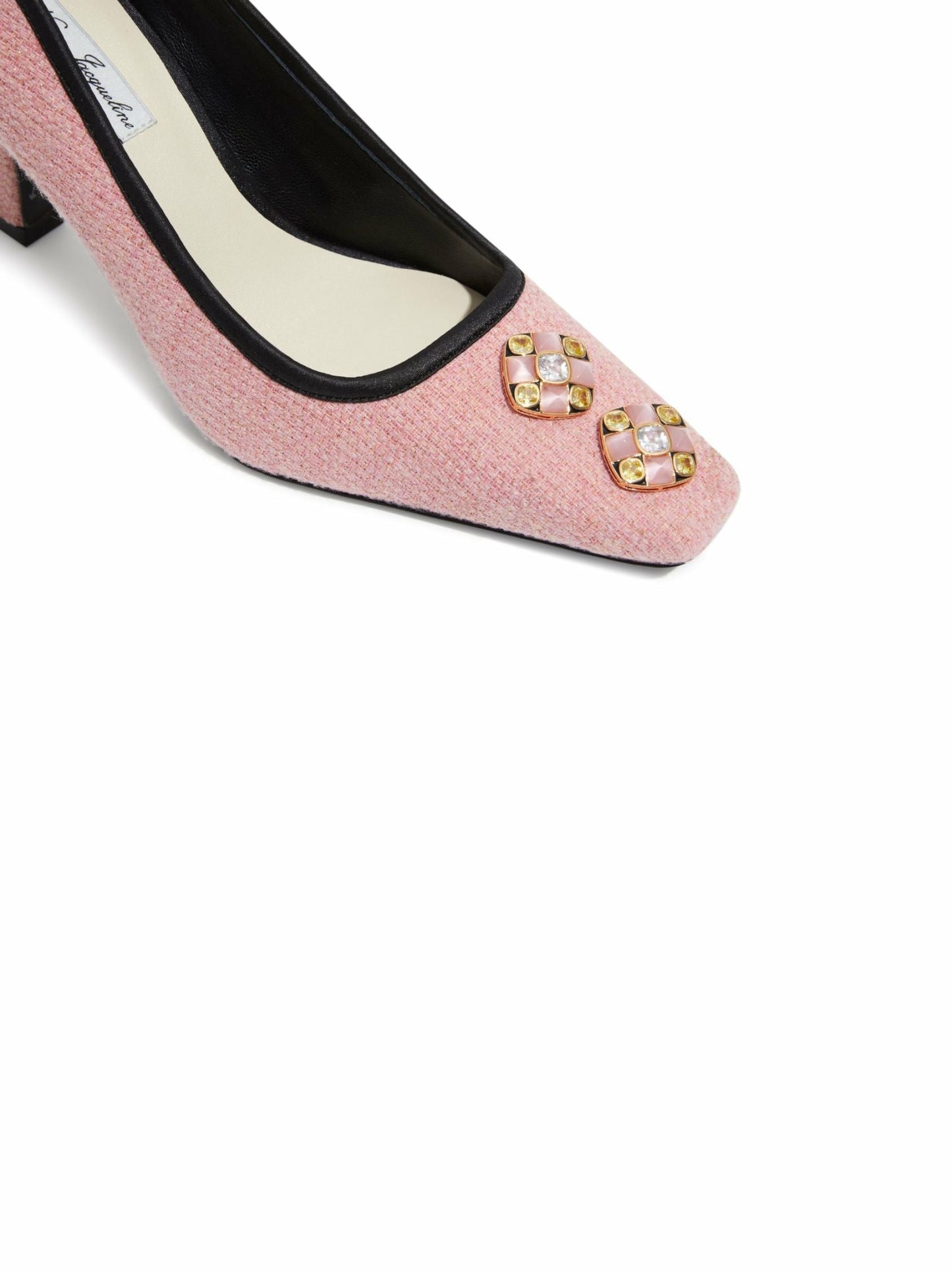 Nana Jacqueline Chloe Diamond Heels: Pink Heels for Party Pink