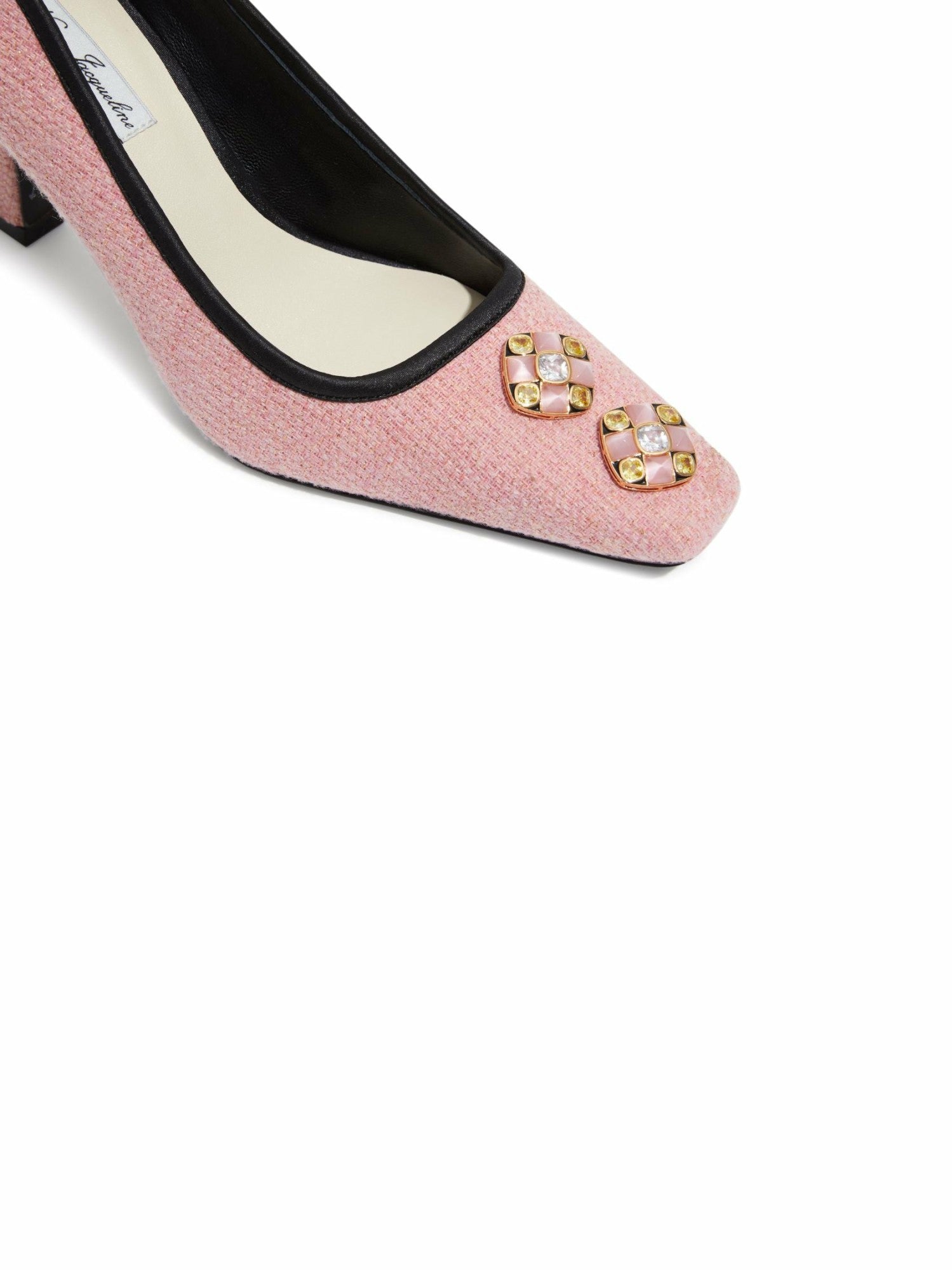 Nana Jacqueline Chloe Diamond Heels: Pink Heels for Party Pink