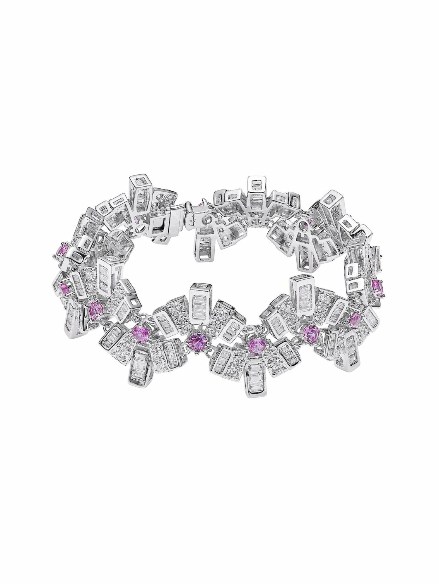 Nana Jacqueline Claira Bracelet: Pink Bracelet for Cocktail Party Pink